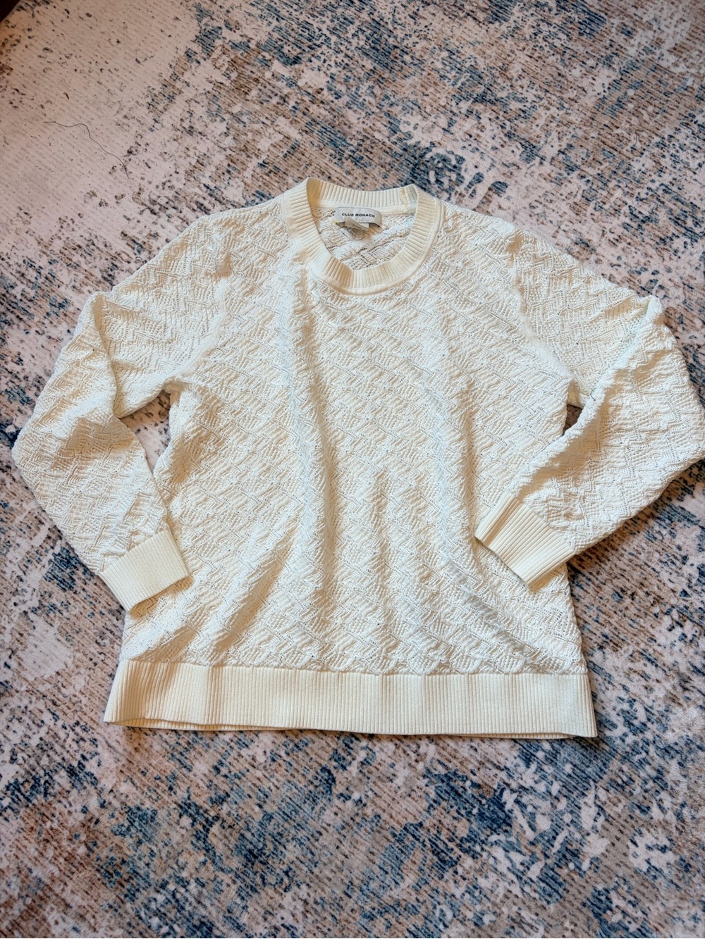 Club Monaco Cream Knit Sweater